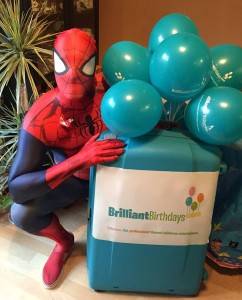 Spiderman Attending a children's Party in Wimbledon London