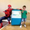 Spiderman Themed Kids Party Entertainer with a little boy