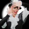 Black and White Clown Themed Party Entertainer London