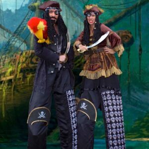 Perilous Pirate Stiltwalking Duo