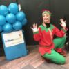 Eddie The Elf Christmas Party Entertainer on her Knee