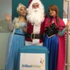 Santa Claus with Elsa & Anna Lookalike Princesses