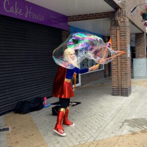 Bubble Fun with Supergirl