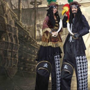 Perilous Pirate Stilt Walking Duo