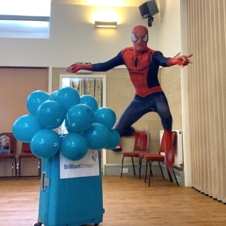 Brilliant Birthdays Spiderman party entertainer