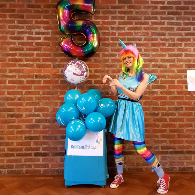 Brilliant Birthdays Unicorn Rainbow party entertainer