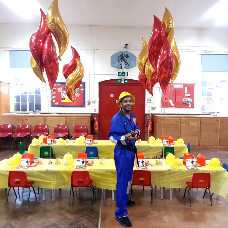 Brilliant Birthdays Firefighter party entertainer