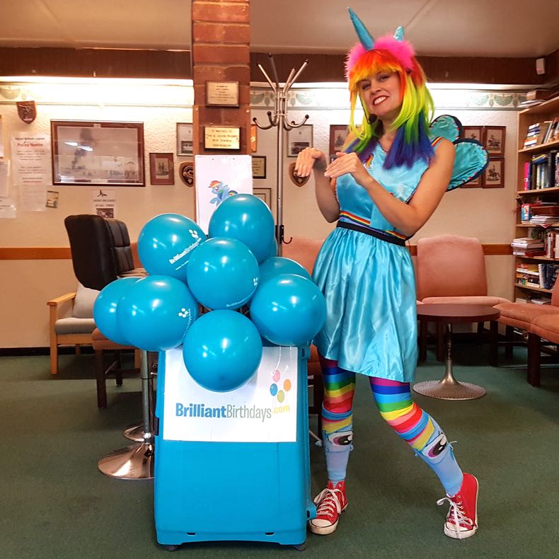 Brilliant Birthdays Unicorn Rainbow party entertainer