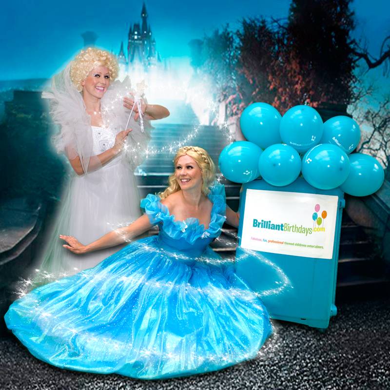 Brilliant Birthdays Cinderella & Fairy Godmother entertainers