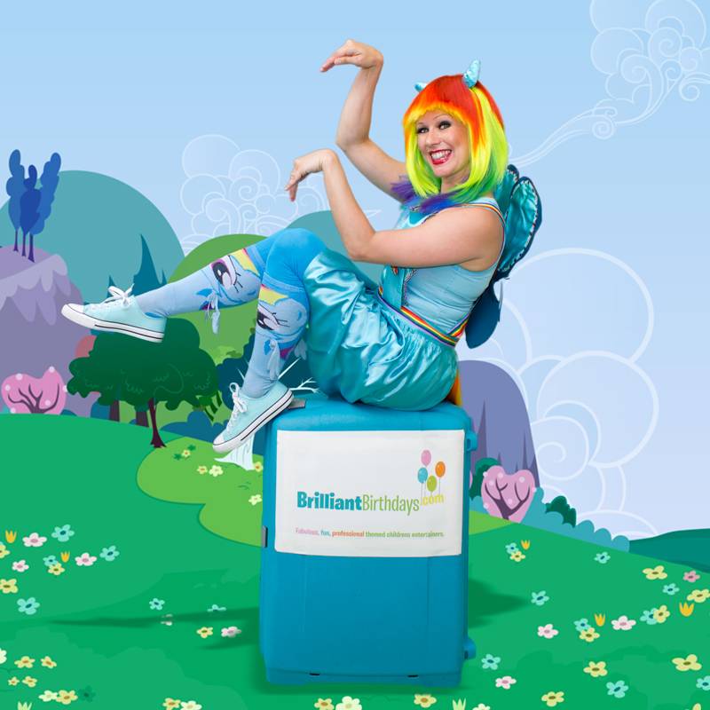 Brilliant Birthdays Rainbow Pony party entertainer
