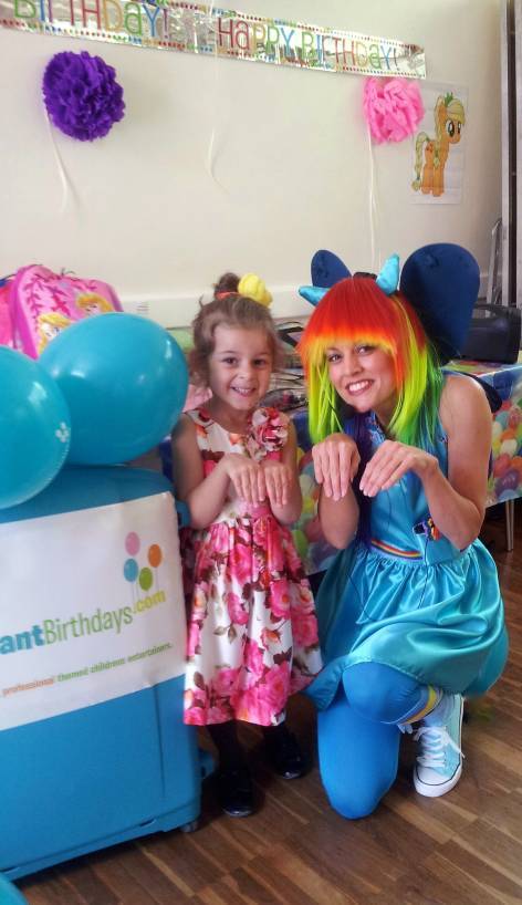 Brilliant Birthdays Rainbow Pony party entertainer