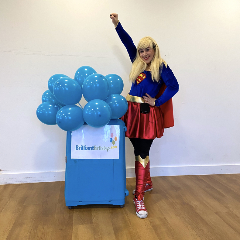 Brilliant Birthdays Supergirl party entertainer